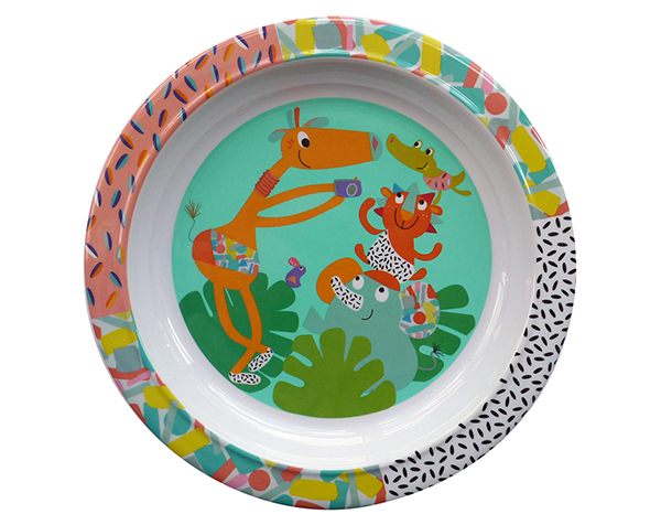 Assiette plate jungle  de Ebulobo