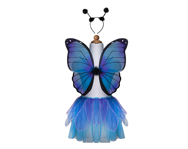 Midnight Butterfly Set Blue Size 4-6 de GP Disfraces