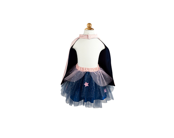 Super duper Tutu Cape Mask Pink Navy Size 4-6 de GP Capas y Tutús