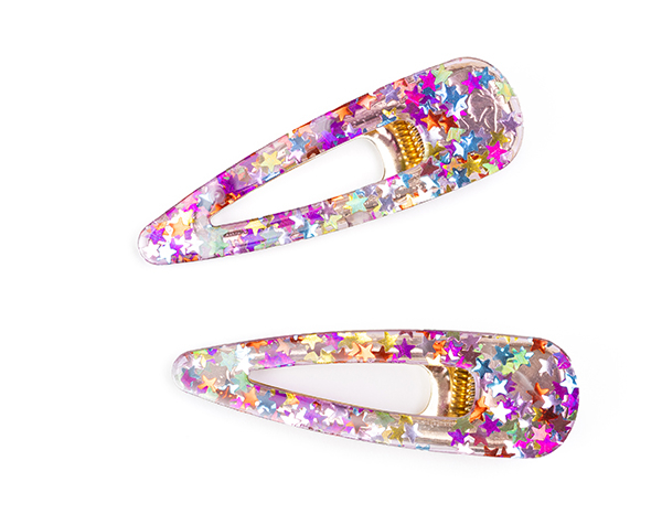 Boutique Gel Sparkle Hairclips 2 Pcs assorted de GP Boutique Jowelry