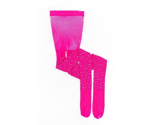 Rhinestone Tights Hot Pink, Size 3-8 de GP Outlet 