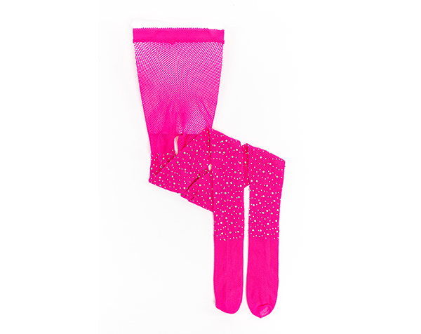 Rhinestone Tights Hot Pink, Size 3-8 de GP Complementos Disfraces