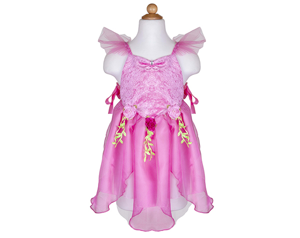 Forest Fairy Tunic, Dk Pink, Size 5-6 de Great Pretenders