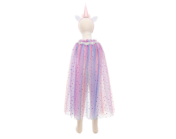 Rainbow Unicorn Cape & Headband Multi size 4-6 de GP Capas