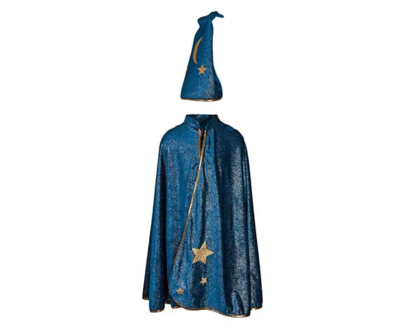 Starry Night Cape w/Hat Turq. Size 7-8 de GP Capas