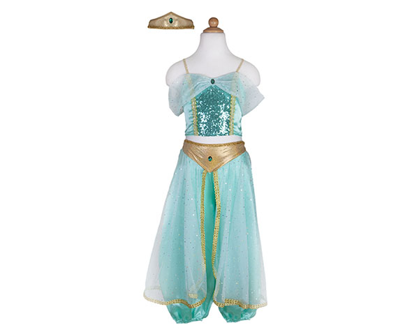 Jasmine Teal size 7-8 de GP Disfraces