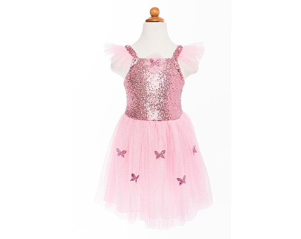 Pink Butterfly Dress /Wing size 5-7 de Great Pretenders