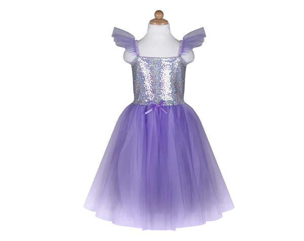 Sequins Princess Dress, Lilac, Size 3-4 de Great Pretenders
