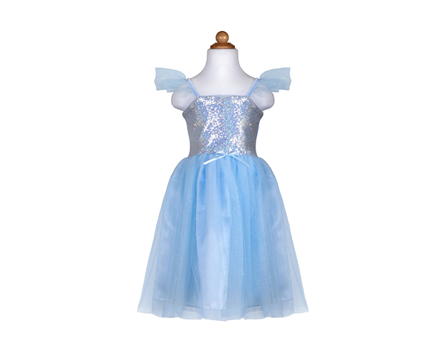 Sequins Princess Dress, Blue, Size 3-4 de Great Pretenders