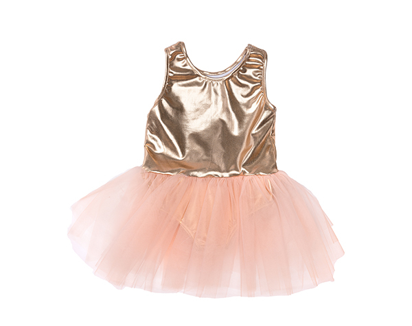 Ballet Tutu Dress Rose Gold Size 3-4 de Great Pretenders