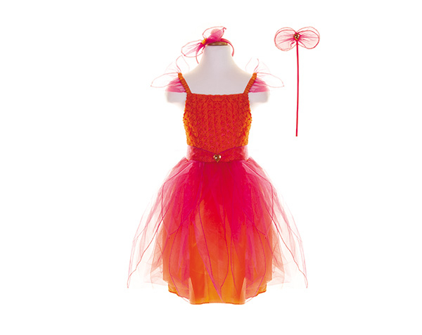 Sunset Flower Fairy with Wand/Halo Size 5-6 de GP Disfraces