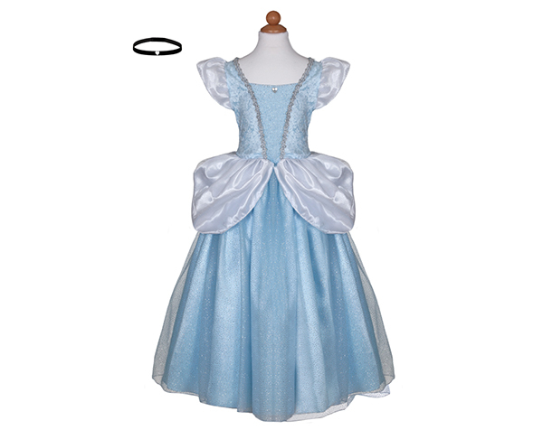 Deluxe Cinderella Dress Size 7-8 de GP Disfraces