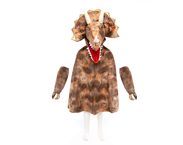 Grandasaurus Triceratops Cape w/Claws Size 4-6 de GP Capas y Tutús