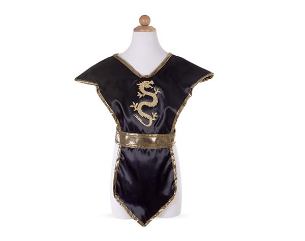 Ninja Tunic Black Gold Size 5-6 de GP Disfraces