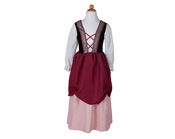 Pretty Peasant Dress Pink Size 5-6 de GP Disfraces