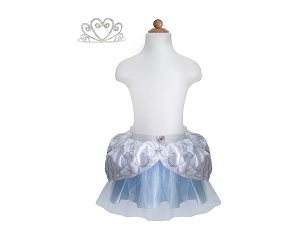 Cinderella Skirt w/Tiara Size 4-6 de Great Pretenders