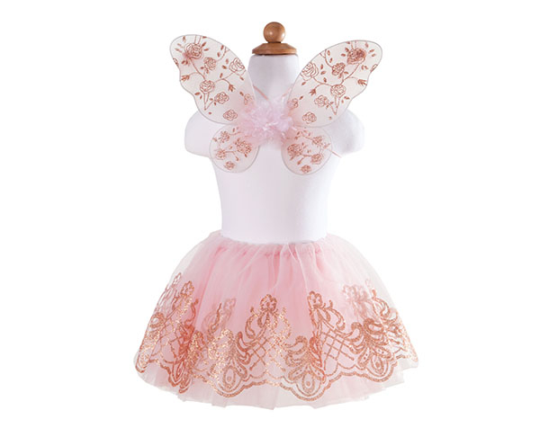 Rose Gold Wings/Tutu Size 4-6 de GP Disfraces