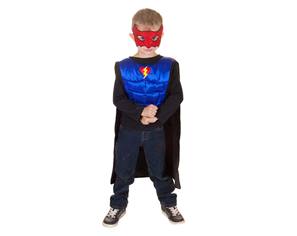 Rev. Superhero Tunic/Cape/Mask Size 4-7 de GP Capas