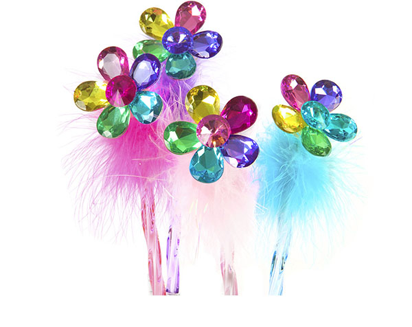 Flower Gem Fluffy Pen de GP Anillos y Bolis