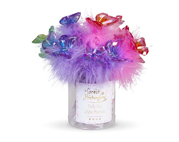 Butterfly Gem Fluffy Pens (24 pcs) de GP Anillos y Bolis