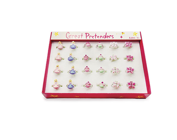 Princess Cupcake Bfly Rings (24 pcs) de GP Anillos y Bolis