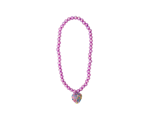 Rockin Heart Necklace Purple de GP Classic Jowelry