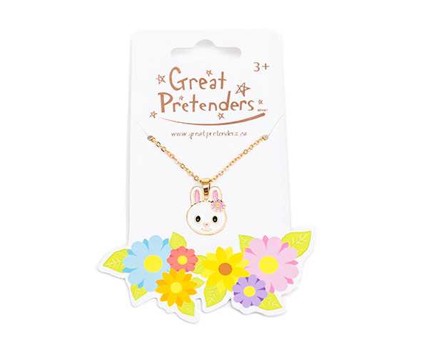 Spring Bunny Necklace de Great Pretenders