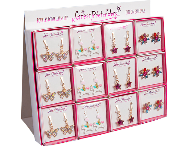 Clip on Earring Display 24 pc de GP Anillos y Bolis