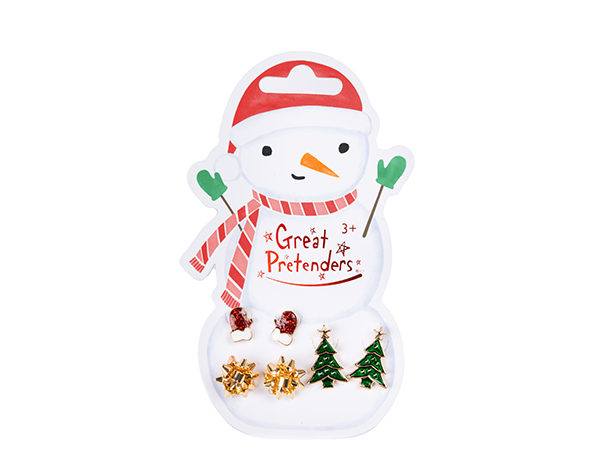 Snowman Pierced Earrings (3 pairs) de GP Christmas