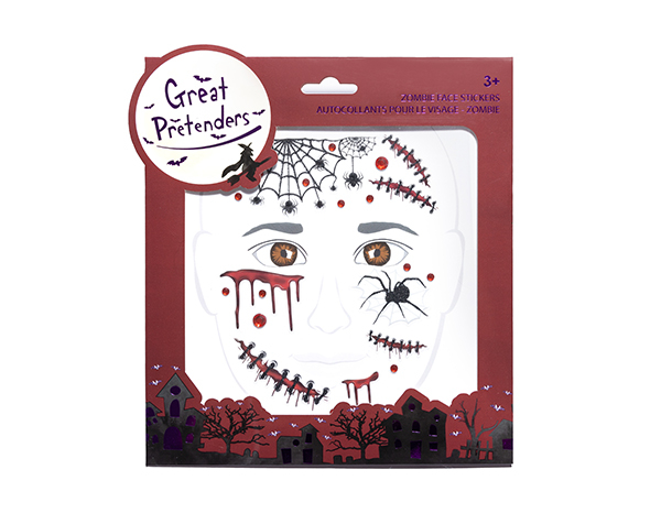 Zombie Face Stickers de GP Halloween