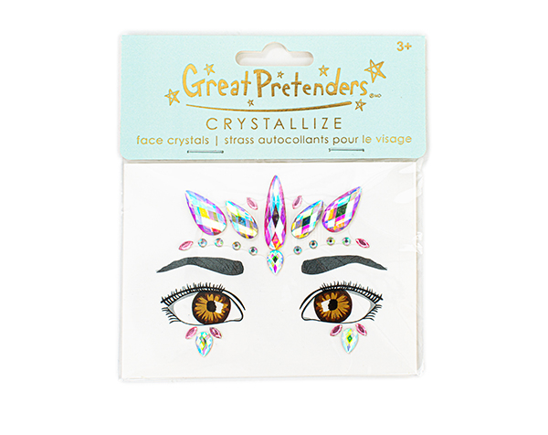 Face Crystals Pink Unicorn de GP Stickers y Tattoos