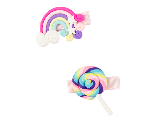 Lollypop Rainbow Hairclips Assorted de Great Pretenders