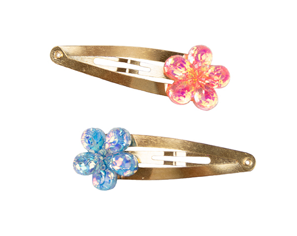 Shimmer Flower Hairclips de GP Classic Jowelry