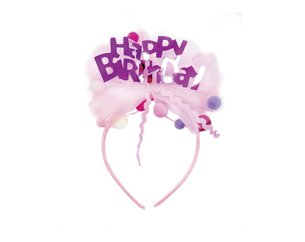 Happy Birthday Headband de GP Classic Jowelry