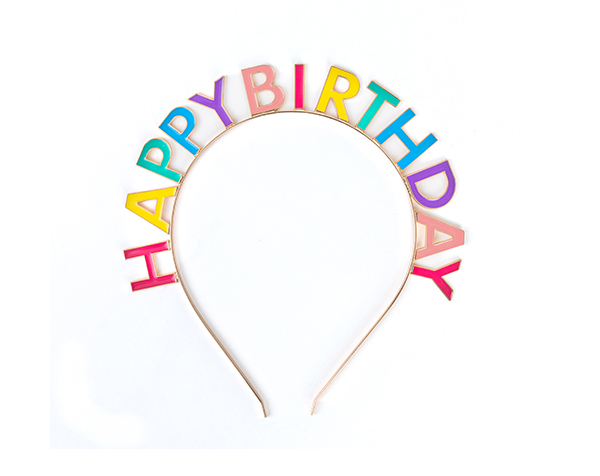 Happy Birthday Multi Headband de GP Classic Jowelry