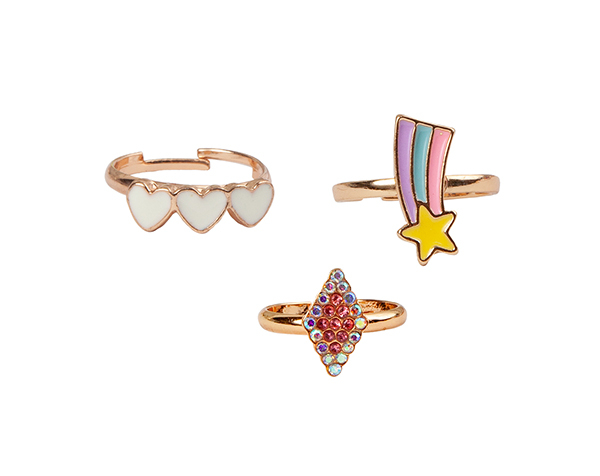 Boutique Heart Star Rings 3 Pcs de GP Boutique Jowelry