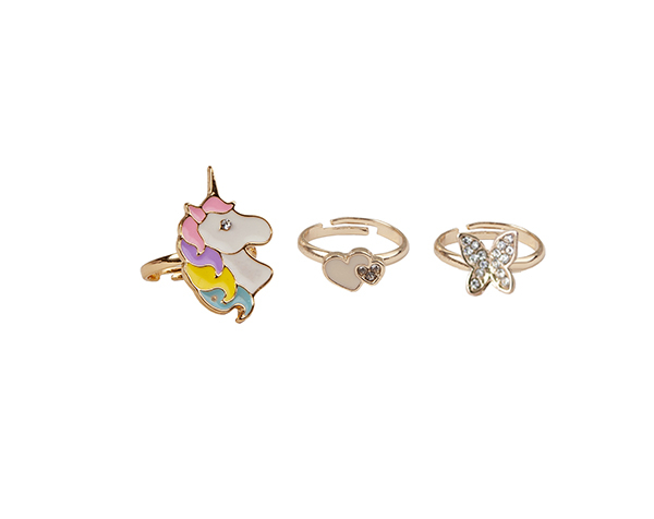 Boutique Butterfly & Unicorn Ring 3 Pcs de GP Boutique Jowelry