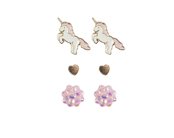 Boutique Unicorn Studded Earrings 3 Sets de GP Boutique Jowelry
