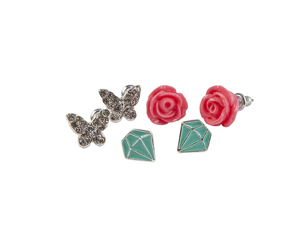 Boutique Rose Studded Earrings 3 Sets de GP Boutique Jowelry