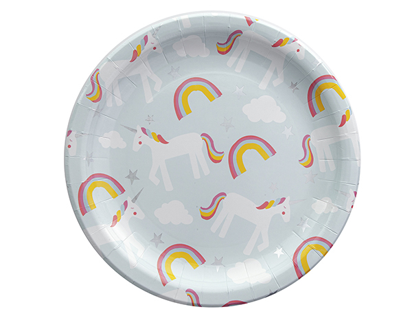 Plates-Unicorn Plates Lg (8 pcs) de GP Outlet 