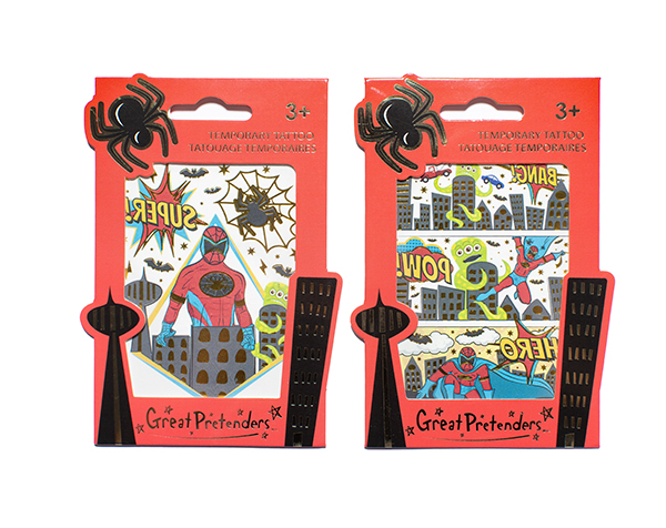 Superhero Tattoo Single Assorted de GP Outlet 