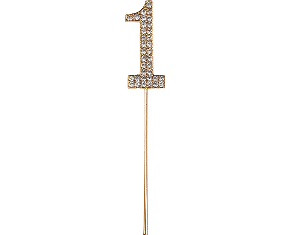 Rhinestone Number 1 (1pc) de GP Outlet 