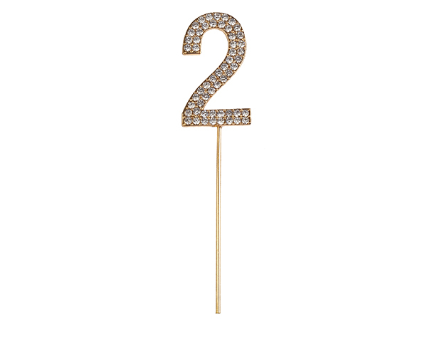 Rhinestone Number 2 (1pc) de GP Outlet 