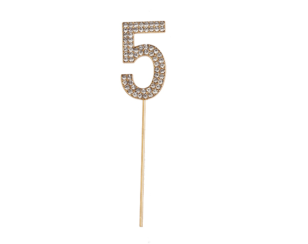 Rhinestone Number 5 (1pc) de GP Outlet 