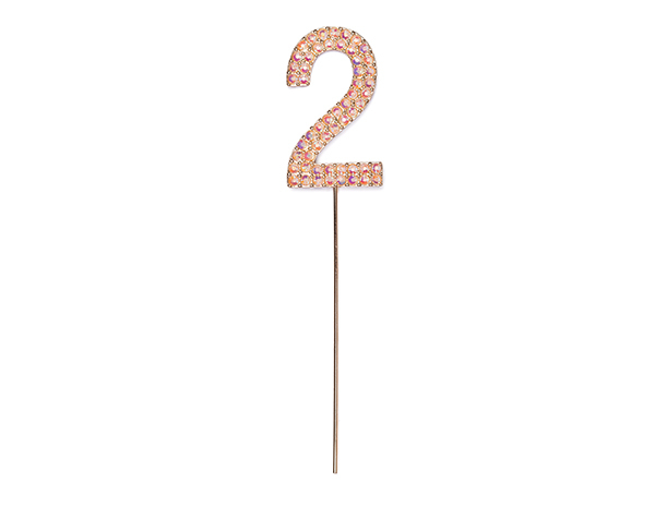 Rhinestone Number 2 Pink de GP Outlet 