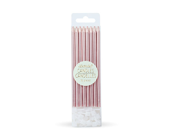 Candles Metalic Pink (16 pcs) de GP Outlet 