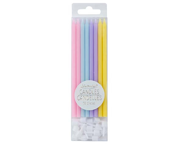 Candles Rainbow  (16 pcs) de GP Party Day