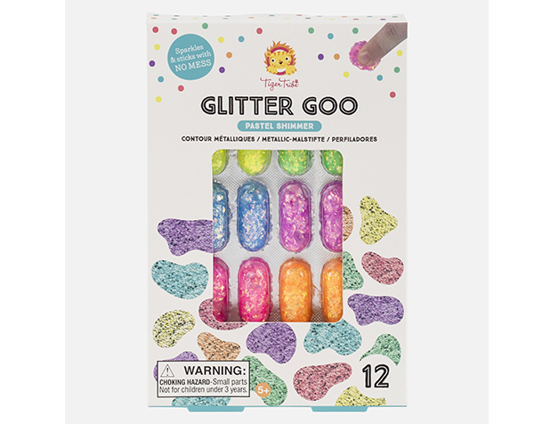 Glitter Goo Pastel Shimmer (12 pc in Display) de Tiger Tribe 