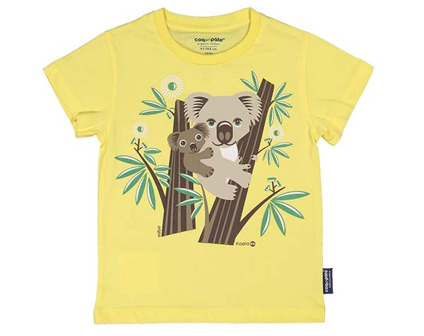 Koala Yellow T-Shirt 2 de Coqenpâte Primavera Verano 2023