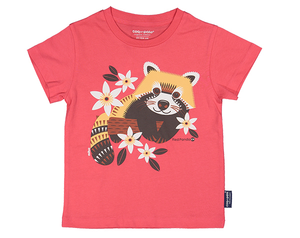 Red Panda Red T-Shirt 2 de Coqenpâte Primavera Verano 2023